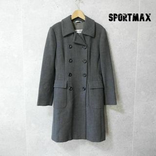 SPORTMAX（MAX MARA） - 美品 SPORTMAX ダブルブレスト ロング丈 チェスターコート