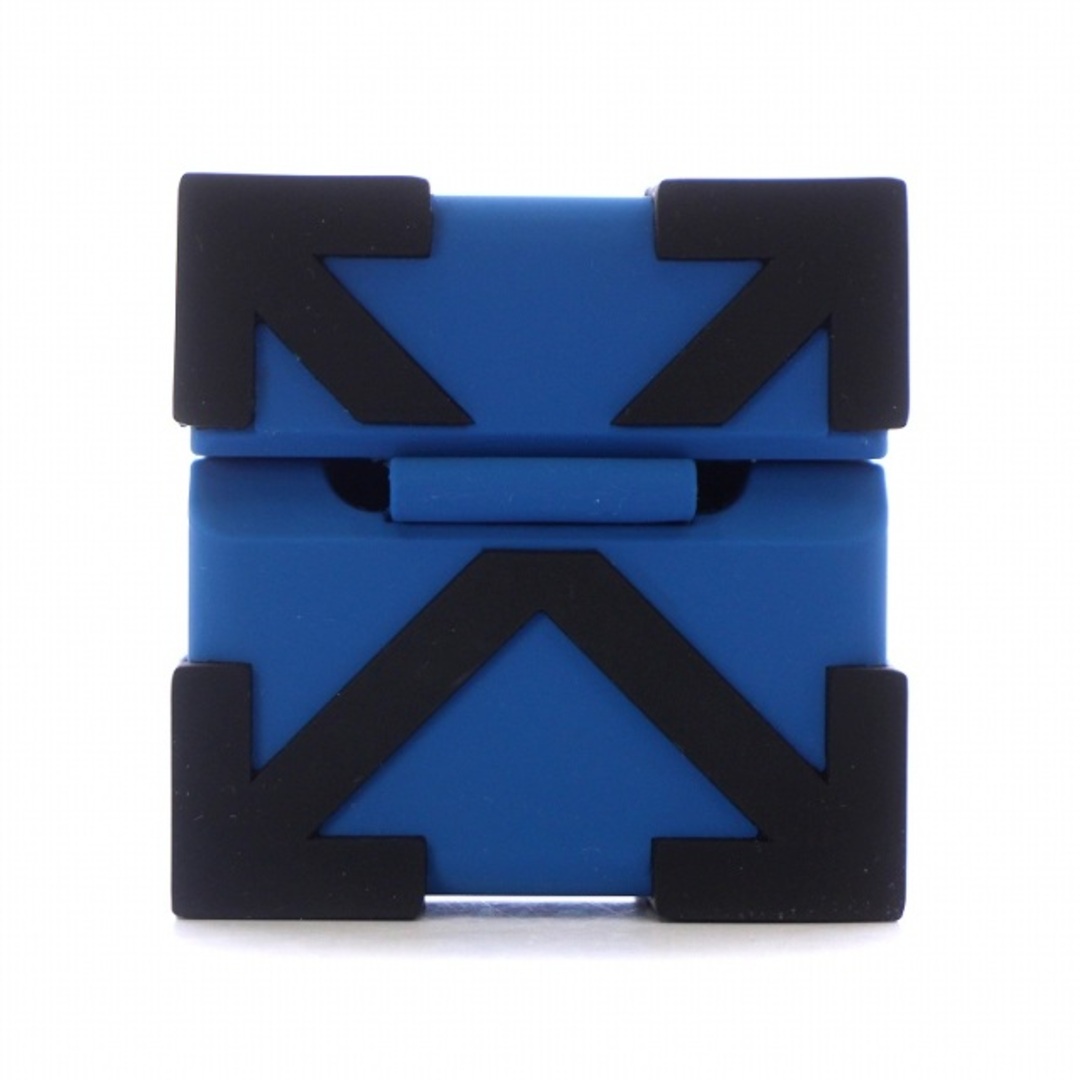 OFF-WHITE(オフホワイト)のオフホワイト ARROW AIRPODS CASE BLUE BLACK ロゴ スマホ/家電/カメラのオーディオ機器(その他)の商品写真