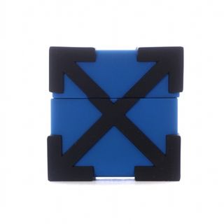 オフホワイト ARROW AIRPODS CASE BLUE BLACK ロゴ