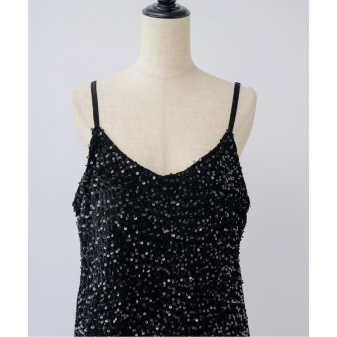 la belle Etude(ラベルエチュード)のspangle camisole OP / スパンコールキャミワンピース レディースのワンピース(ロングワンピース/マキシワンピース)の商品写真