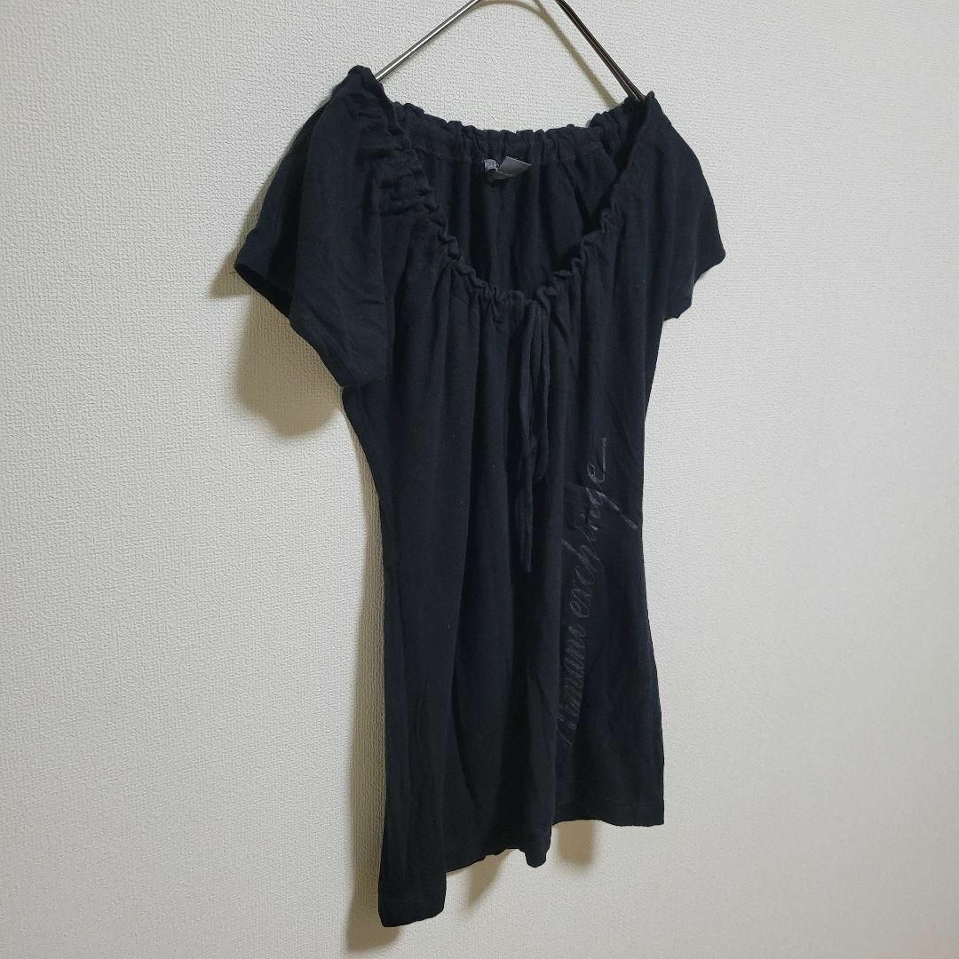 ARMANI EXCHANGE(アルマーニエクスチェンジ)のARMANI EXCHANGE アルマーニ リボンカットソー Tシャツ XS レディースのトップス(Tシャツ(半袖/袖なし))の商品写真