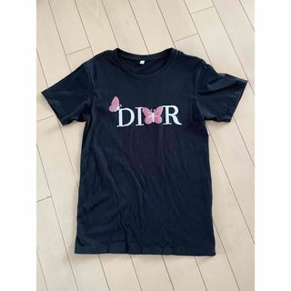 DIOR  黒Tシャツ　蝶