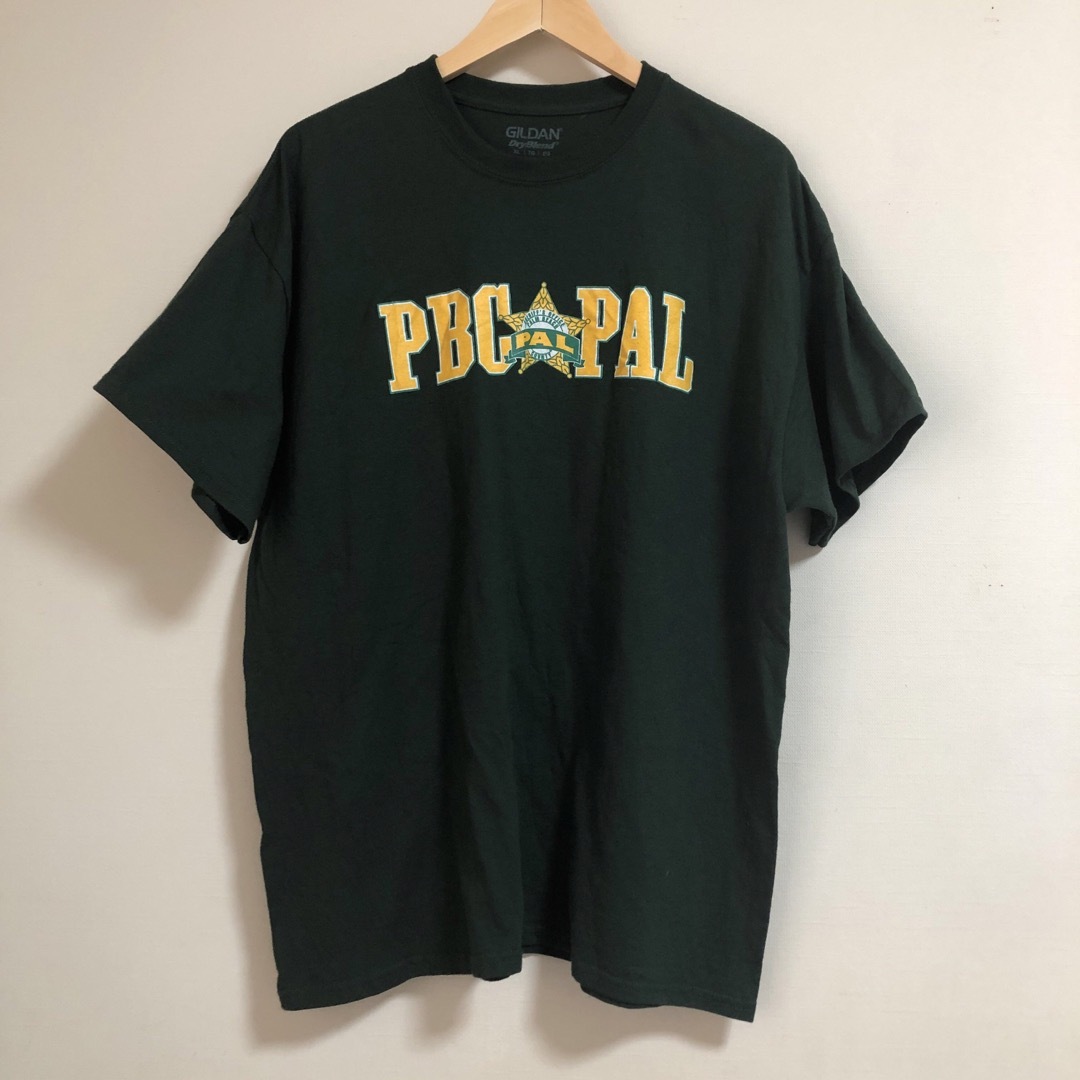 GILDAN(ギルタン)のギルダン　US古着　Tシャツ　XL 90’s グリーン　プリント メンズのトップス(Tシャツ/カットソー(半袖/袖なし))の商品写真