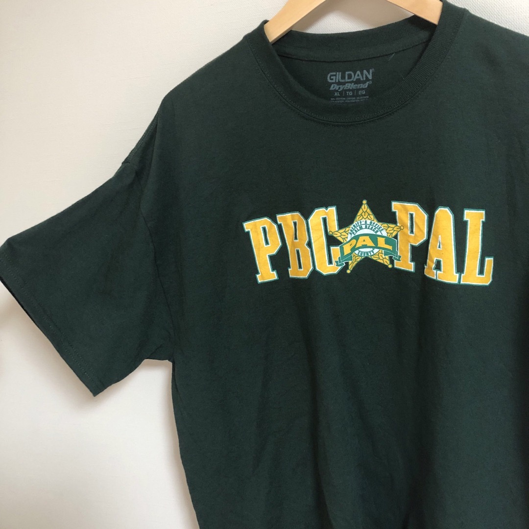 GILDAN(ギルタン)のギルダン　US古着　Tシャツ　XL 90’s グリーン　プリント メンズのトップス(Tシャツ/カットソー(半袖/袖なし))の商品写真