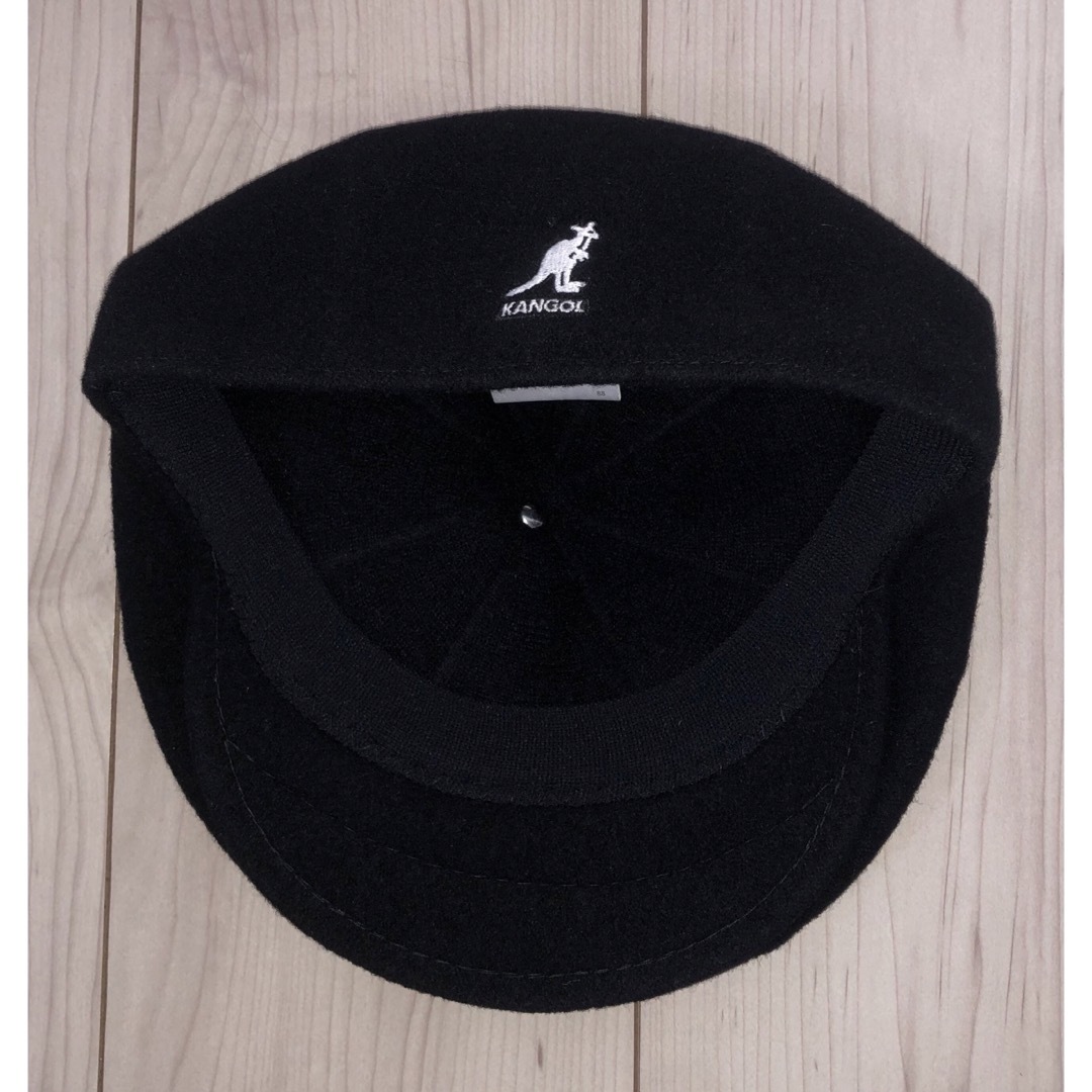 KANGOL(カンゴール)のL 美品 KANGOL ハンチングキャップ ブラック 黒 カンゴール ベレー帽 メンズの帽子(ハンチング/ベレー帽)の商品写真