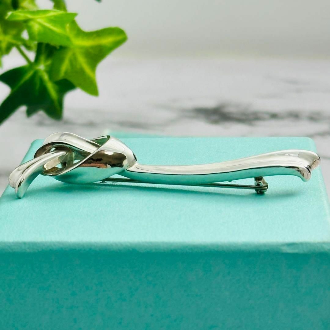 Tiffany & Co.(ティファニー)のTiffany ティファニー　ブローチ　リボン　ノット　結び　7.5cm レディースのアクセサリー(ブローチ/コサージュ)の商品写真