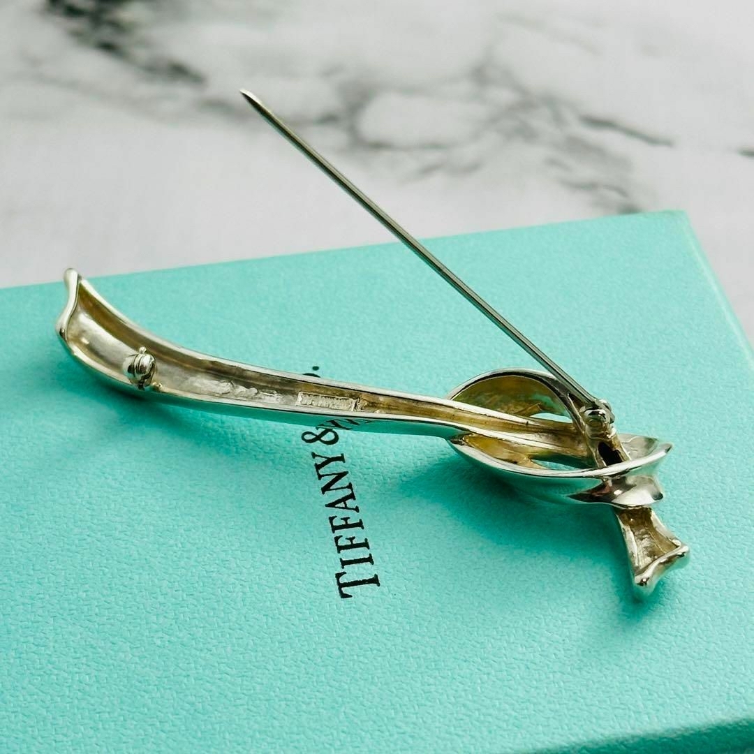 Tiffany & Co.(ティファニー)のTiffany ティファニー　ブローチ　リボン　ノット　結び　7.5cm レディースのアクセサリー(ブローチ/コサージュ)の商品写真