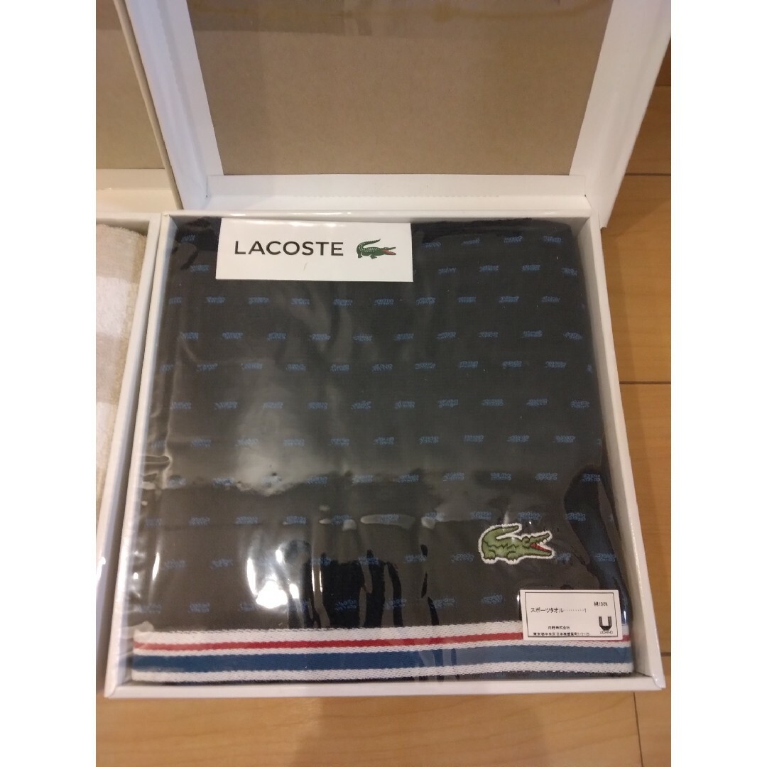 LACOSTE(ラコステ)の★新品、未使用★　LACOSTE　ラコステ　ギフトタオルセット インテリア/住まい/日用品の日用品/生活雑貨/旅行(タオル/バス用品)の商品写真