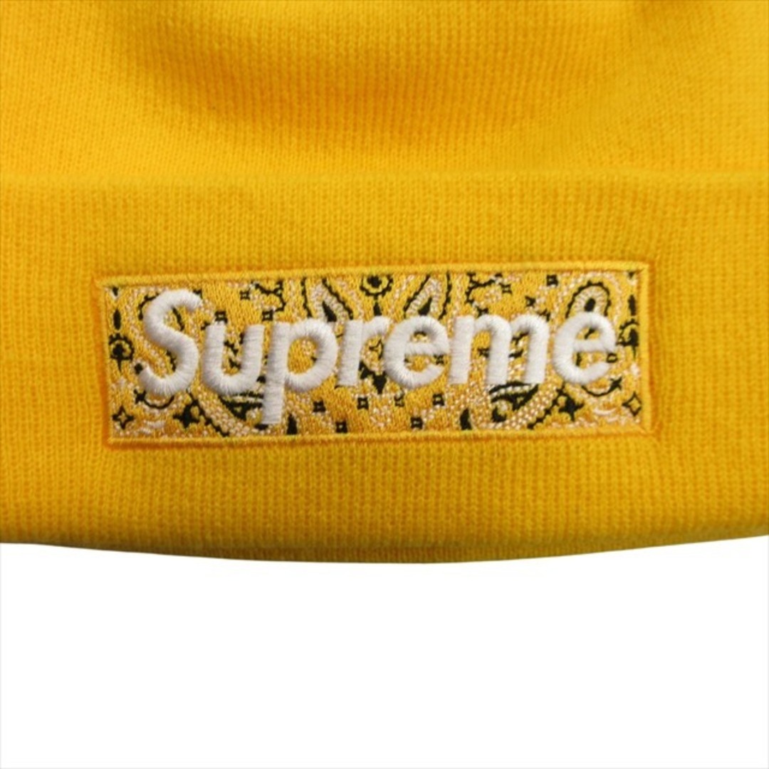 Supreme(シュプリーム)の美品 19aw シュプリーム × ニューエラ ペイズリー ボックスロゴ ビーニー メンズの帽子(その他)の商品写真