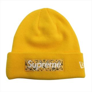 シュプリーム(Supreme)の美品 19aw シュプリーム × ニューエラ ペイズリー ボックスロゴ ビーニー(その他)