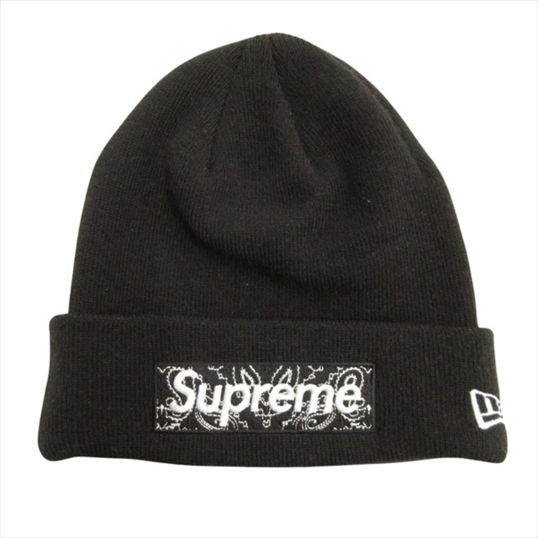 Supreme(シュプリーム)の美品 19aw シュプリーム × ニューエラ ペイズリー ボックスロゴ ビーニー メンズの帽子(その他)の商品写真