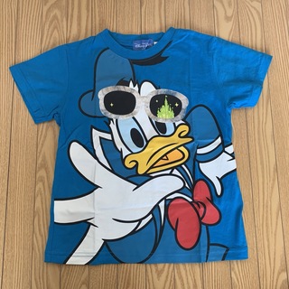 ディズニー(Disney)の美品 Disney ディズニー 公式 プリントTシャツ 半袖 110cm(Tシャツ/カットソー)