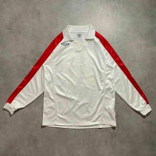 アンブロ(UMBRO)のUMBRO アンブロ サッカーゲームシャツ 古着長袖イングランド代表カラー(Tシャツ/カットソー(七分/長袖))