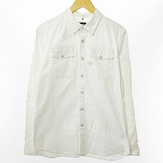 ジースター(G-STAR RAW)のジースターロウ G-Star RAW ウエスタン シャツ 長袖 白 L(シャツ)