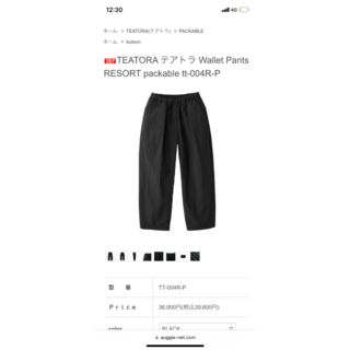 テアトラ(TEATORA)のTEATORA Wallet Pants RESORT packable (その他)