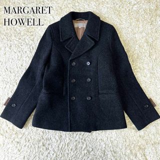 マーガレットハウエル(MARGARET HOWELL)のMARGARET HOWELL カシミヤ混 ショート丈 Pコート ブルゾン(ピーコート)