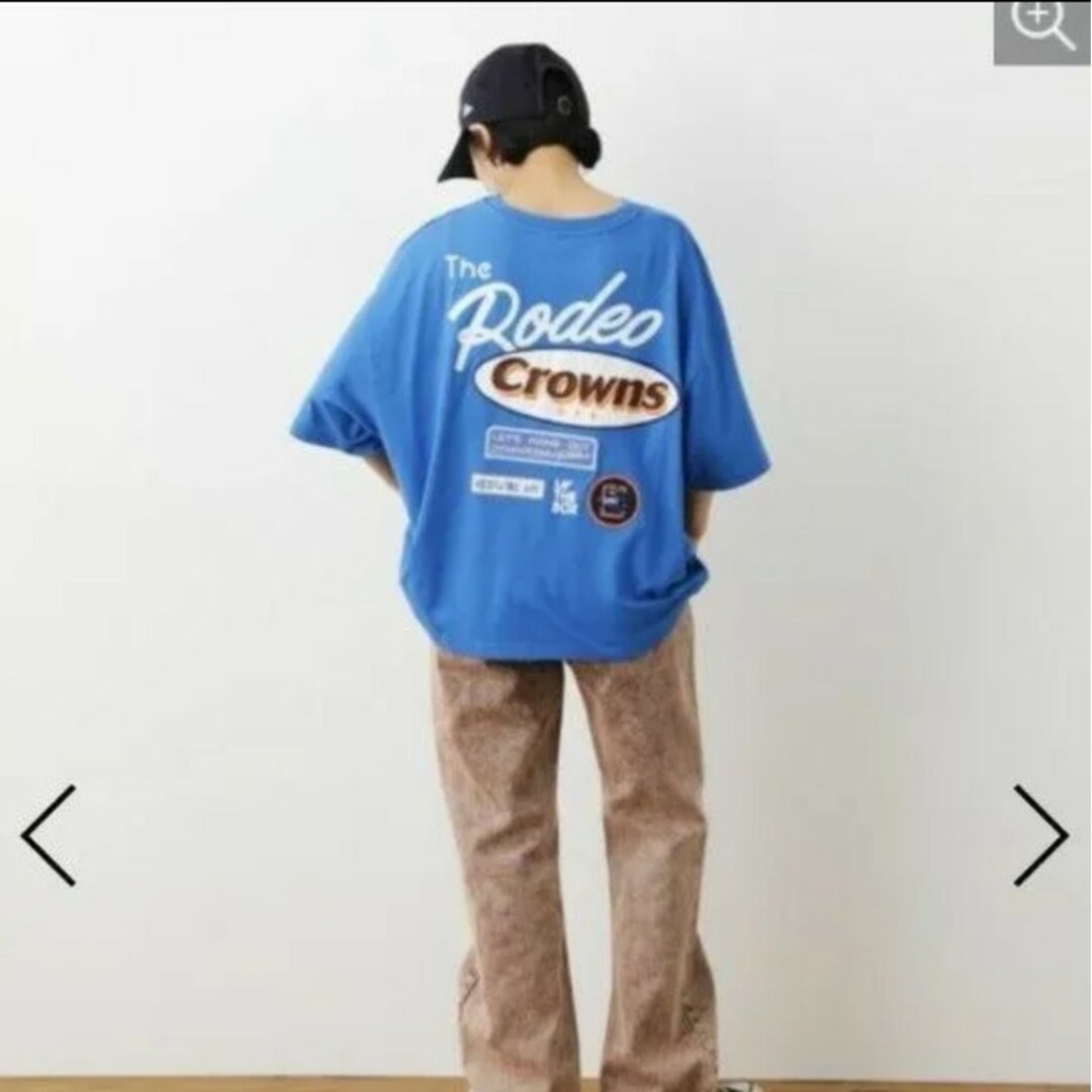 RODEO CROWNS WIDE BOWL(ロデオクラウンズワイドボウル)の新品未使用タグ付ロデオクラウンズワイドボウルOLMixbigVネックTシャツ レディースのトップス(Tシャツ(半袖/袖なし))の商品写真