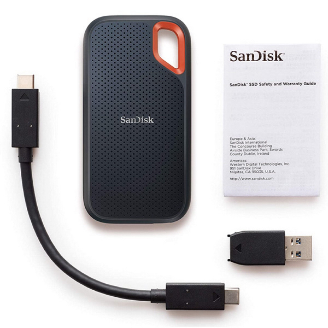 SanDisk(サンディスク)のNew ポータブルSSD 1TB スマホ/家電/カメラのPC/タブレット(PC周辺機器)の商品写真