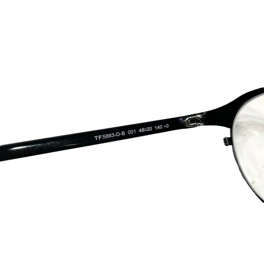 TOM FORD(トムフォード)のTOM FORD 22AW シャープブローボストンシェイプメガネ TF5863-D-B 度入り ケース有 アイウェア 眼鏡 トムフォード メンズ メンズのファッション小物(サングラス/メガネ)の商品写真