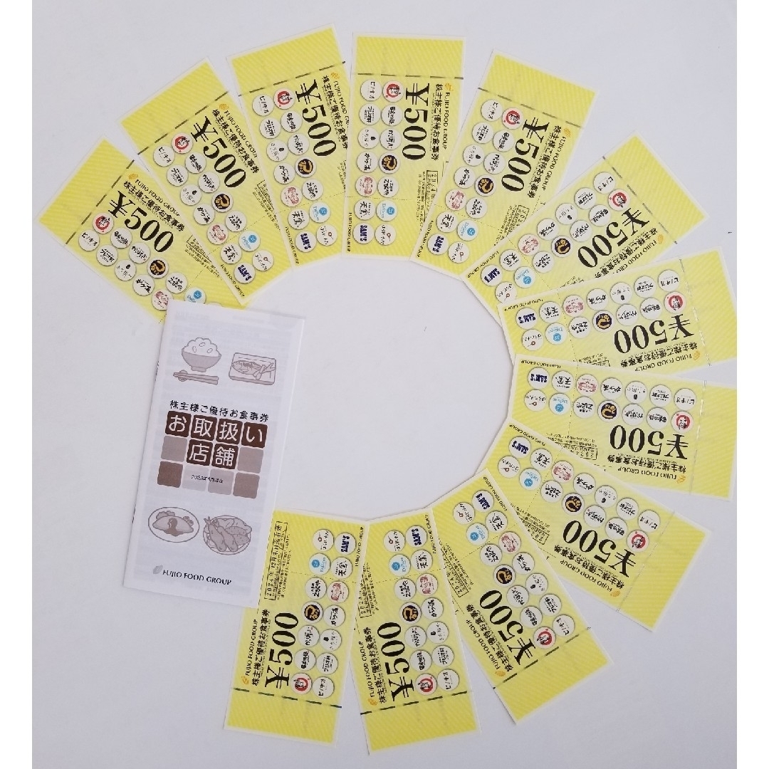 FUJIO FOOD GROUP  株主優待券 チケットの優待券/割引券(レストラン/食事券)の商品写真