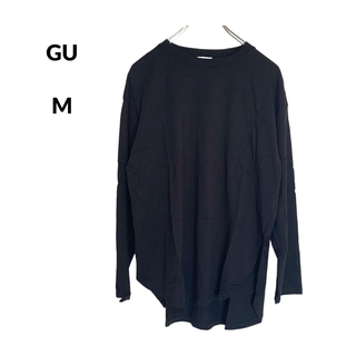 ジーユー(GU)の新品未使用 GU ジーユー ロングT シャツ 無地 M(Tシャツ(長袖/七分))