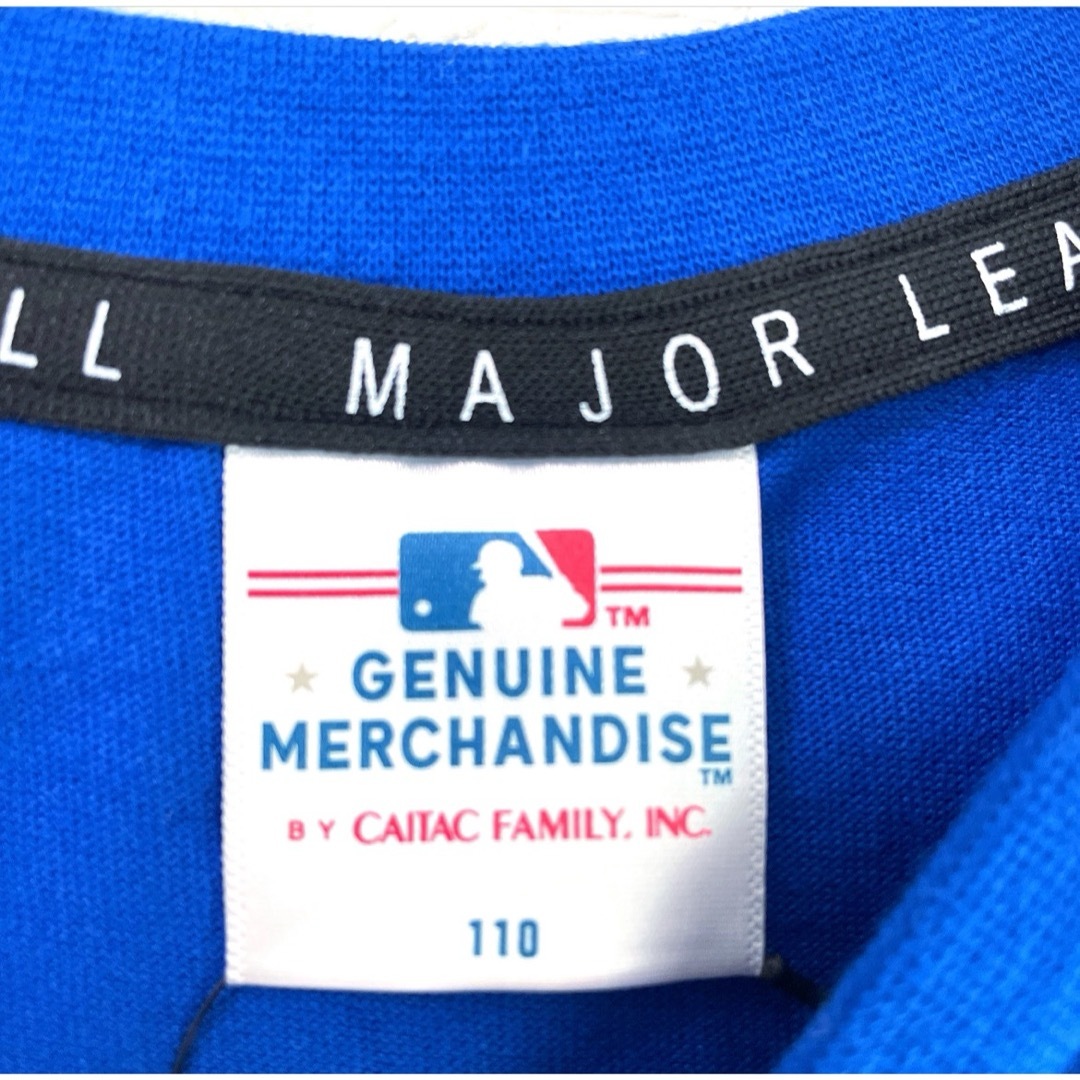 MLB(メジャーリーグベースボール)のMLB ドジャース Tシャツ 半袖　大谷翔平　ブルー　刺繍ロゴ　110 キッズ/ベビー/マタニティのキッズ服男の子用(90cm~)(Tシャツ/カットソー)の商品写真