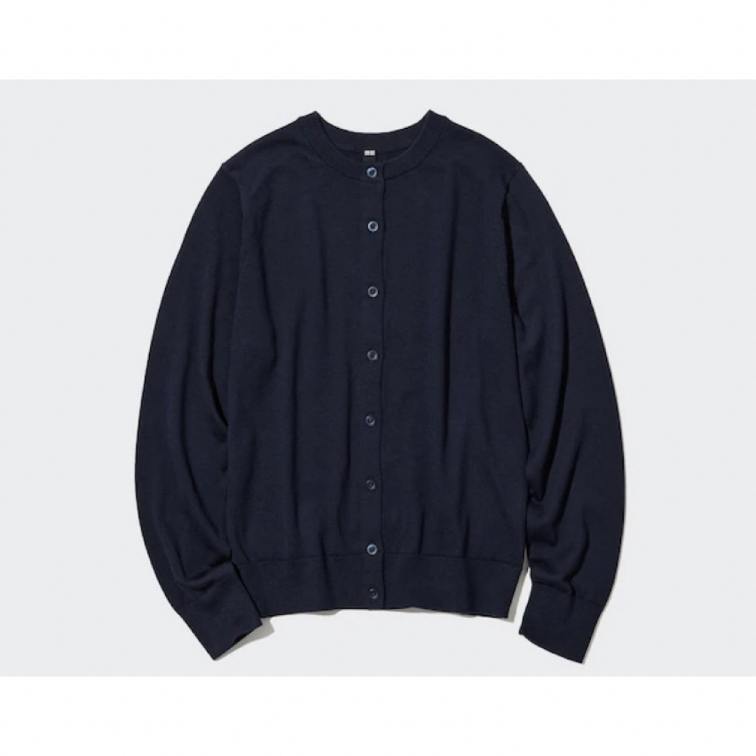 UNIQLO(ユニクロ)のUNIQLO ユニクロ　UVカットクルーネックカーディガン（長袖）　L レディースのトップス(カーディガン)の商品写真