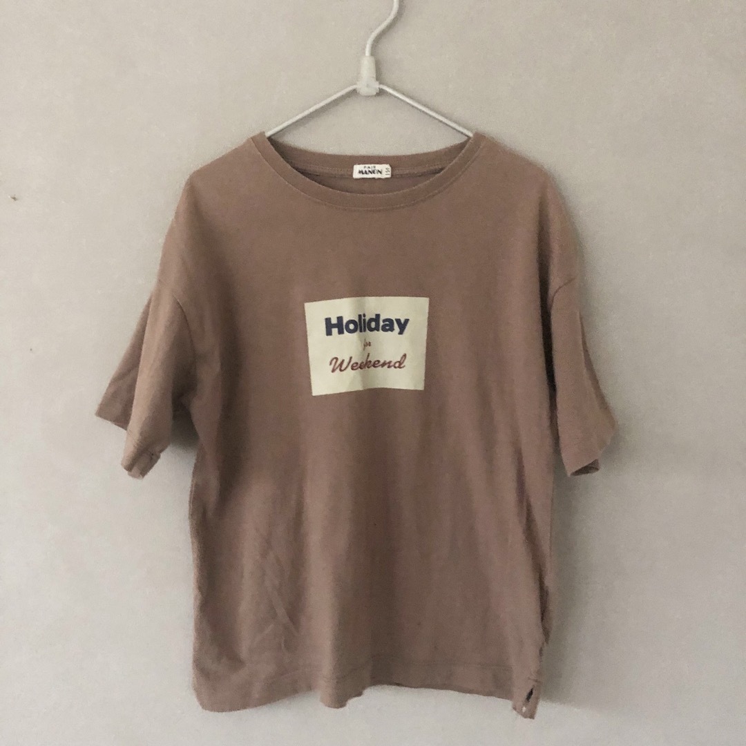 pairmanon(ペアマノン)のペアマノン Tシャツ　130  モカブラウン キッズ/ベビー/マタニティのキッズ服女の子用(90cm~)(Tシャツ/カットソー)の商品写真