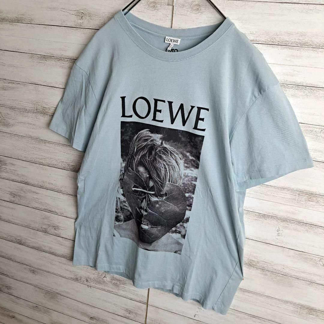 LOEWE(ロエベ)の【最高デザイン】ロエベ Tシャツ ブルー ビックロゴ メンズのトップス(Tシャツ/カットソー(半袖/袖なし))の商品写真