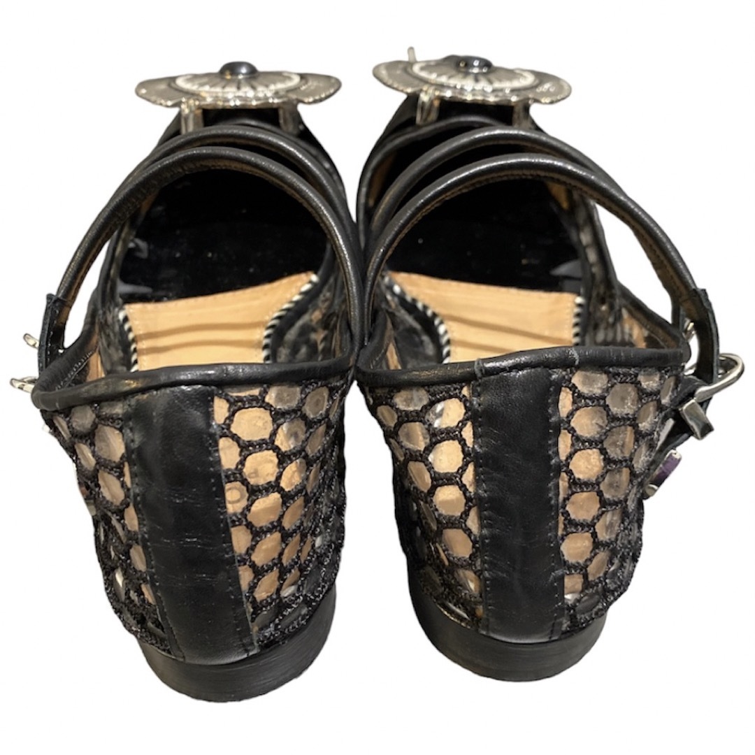TOGA PULLA(トーガプルラ)のTOGA PULLA トーガプルラ メタル クリア メッシュ パンプス 37 レディースの靴/シューズ(ハイヒール/パンプス)の商品写真