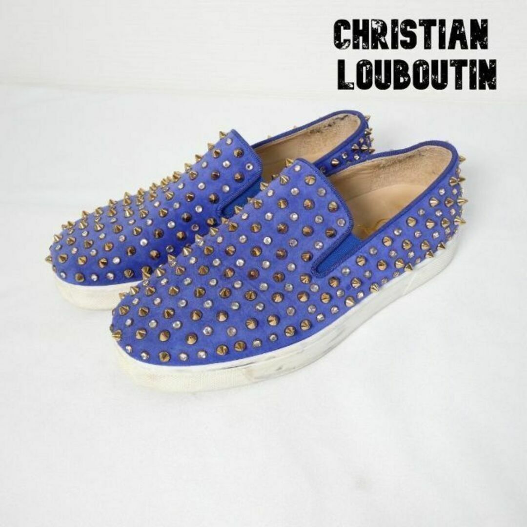 Christian Louboutin(クリスチャンルブタン)の良品 Christian Louboutin スパイク ローカット スニーカー レディースの靴/シューズ(スリッポン/モカシン)の商品写真