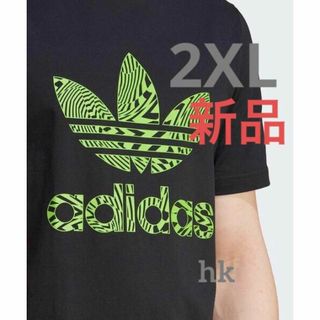 アディダス(adidas)の新品　アディダスオリジナルス　グラフィック 　半袖　Tシャツ　2XL　ブラック(Tシャツ/カットソー(半袖/袖なし))