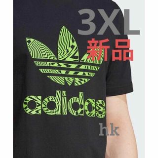 アディダス(adidas)の新品　アディダスオリジナルス グラフィック 　半袖　Tシャツ　3XL　ブラック(Tシャツ/カットソー(半袖/袖なし))