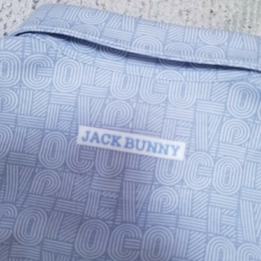JACK BUNNY!!(ジャックバニー)のジャックバニーメンズ総柄ポロシャツ スポーツ/アウトドアのゴルフ(ウエア)の商品写真