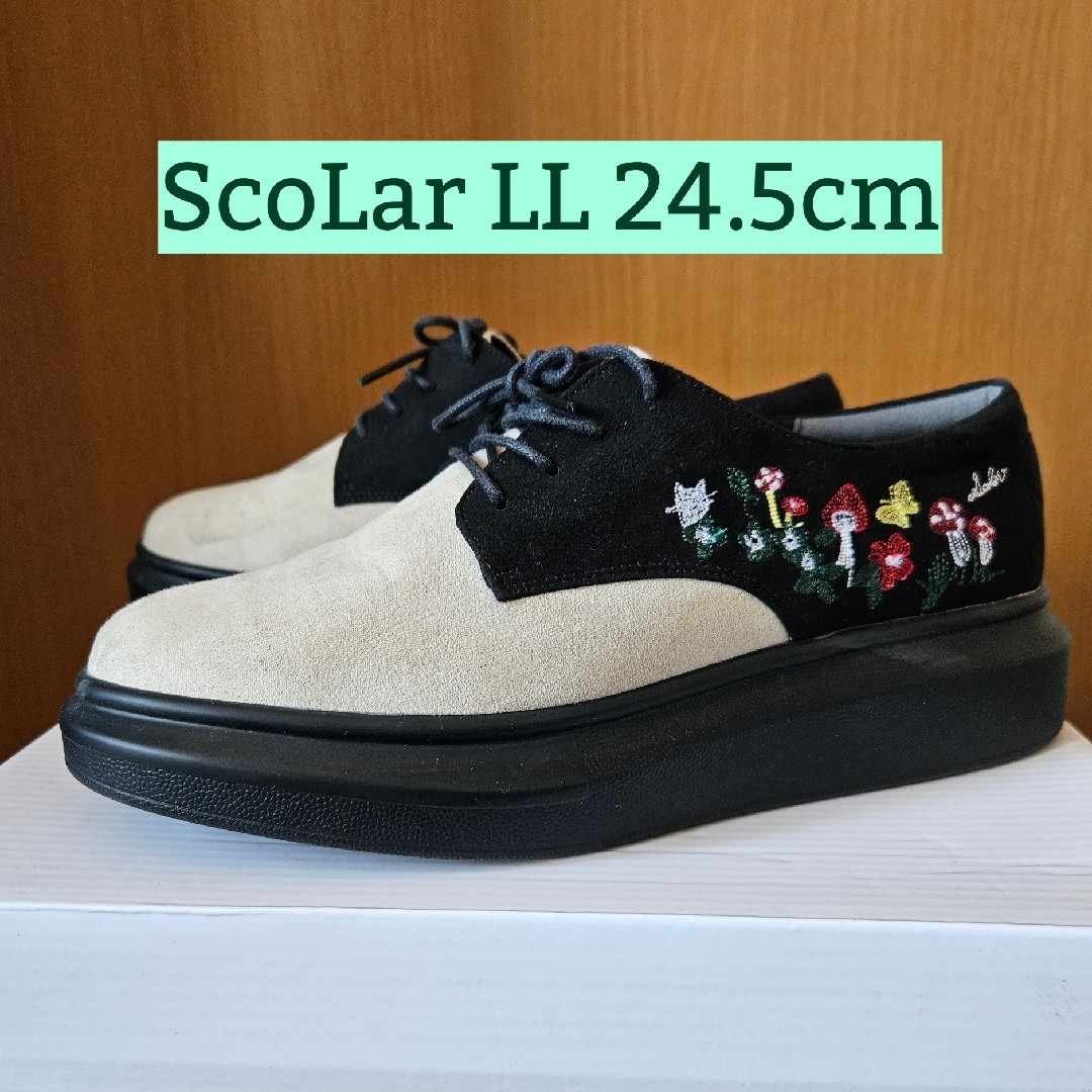 ScoLar(スカラー)のスカラー  ScoLar 刺繍 スニーカー　LL  24.5 レディースの靴/シューズ(スニーカー)の商品写真