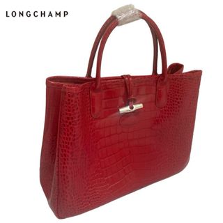 ロンシャン(LONGCHAMP)の【専用で100円引き☆】LONGCHANPトートバッグロゾクロコ型押しトグルピン(トートバッグ)