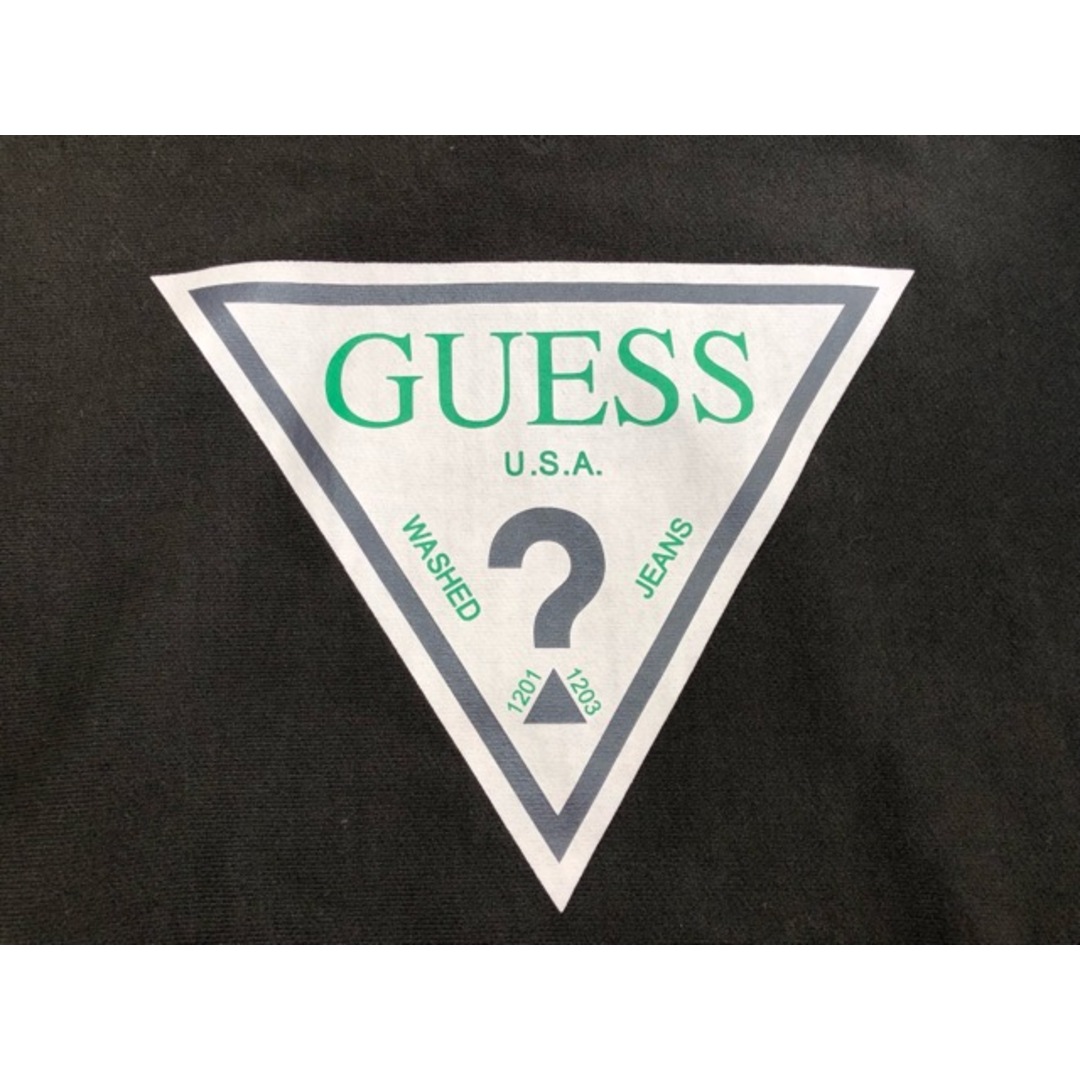 GUESS JEANS（ゲスジーンズ）前V　ロゴプリント　 スウェット　トレーナー【E2849-007】 メンズのトップス(スウェット)の商品写真