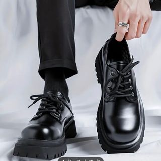 ザラ(ZARA)のZARA ザラ Chunky Derby Shoes Black 42(ドレス/ビジネス)