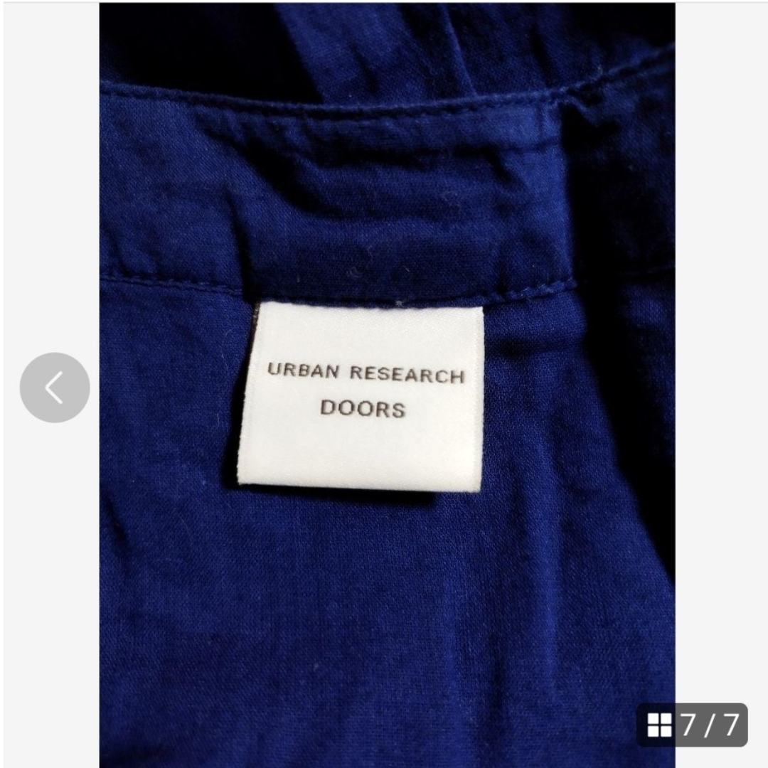 URBAN RESEARCH DOORS(アーバンリサーチドアーズ)のコットンボイルギャザーロングワンピース☆URBAN RESEARCH DOORS レディースのワンピース(ロングワンピース/マキシワンピース)の商品写真