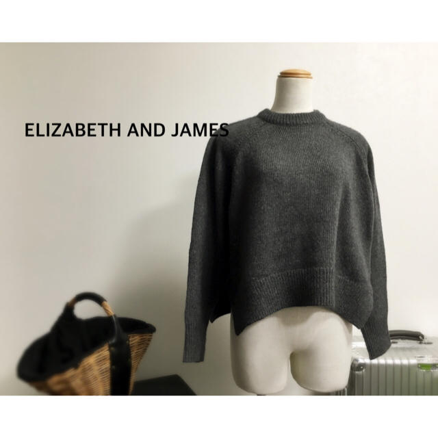 ESTNATION(エストネーション)のELIZABETH AND JAMES ラグランクルーネックニット レディースのトップス(ニット/セーター)の商品写真