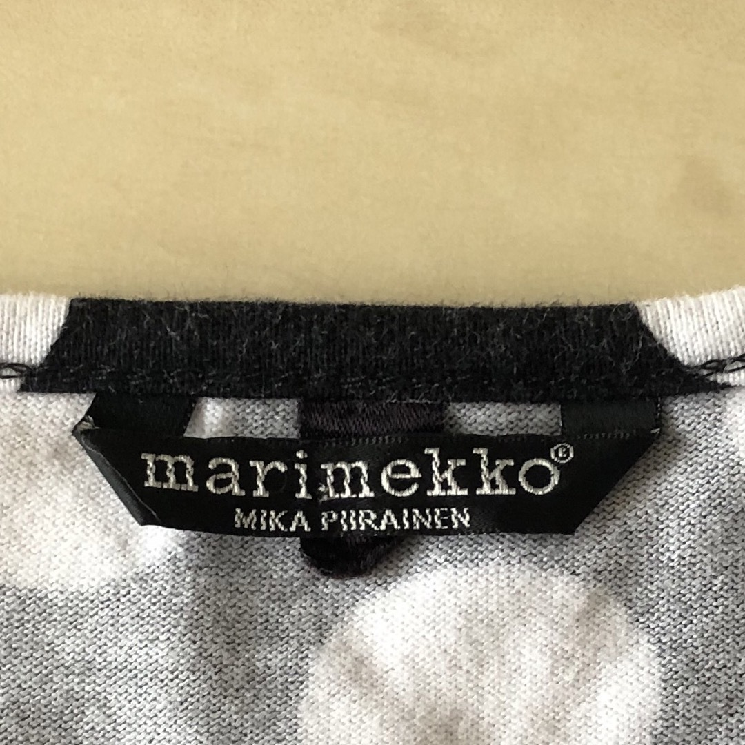 marimekko(マリメッコ)のマリメッコ　長袖カットソー　ドット柄　サイズM レディースのトップス(カットソー(長袖/七分))の商品写真