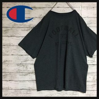 チャンピオン(Champion)の【メキシコ製】チャンピオン　袖ロゴ入りTシャツ アメフト　グレー　B122(Tシャツ/カットソー(半袖/袖なし))