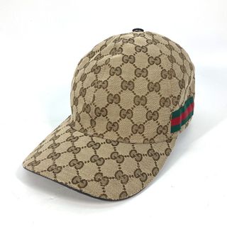 グッチ(Gucci)のグッチ GUCCI シェリーライン 200035 GGキャンバス ベースボールキャップ 帽子 キャップ帽 キャップ GGキャンバス ベージュ(キャップ)