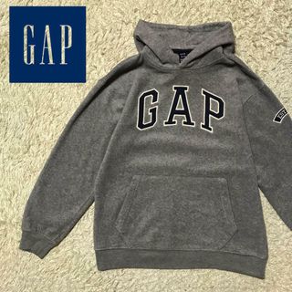 ギャップ(GAP)の【ビッグロゴ】ギャップ　フリースパーカー　人気定番デザイン　グレー　K824(その他)