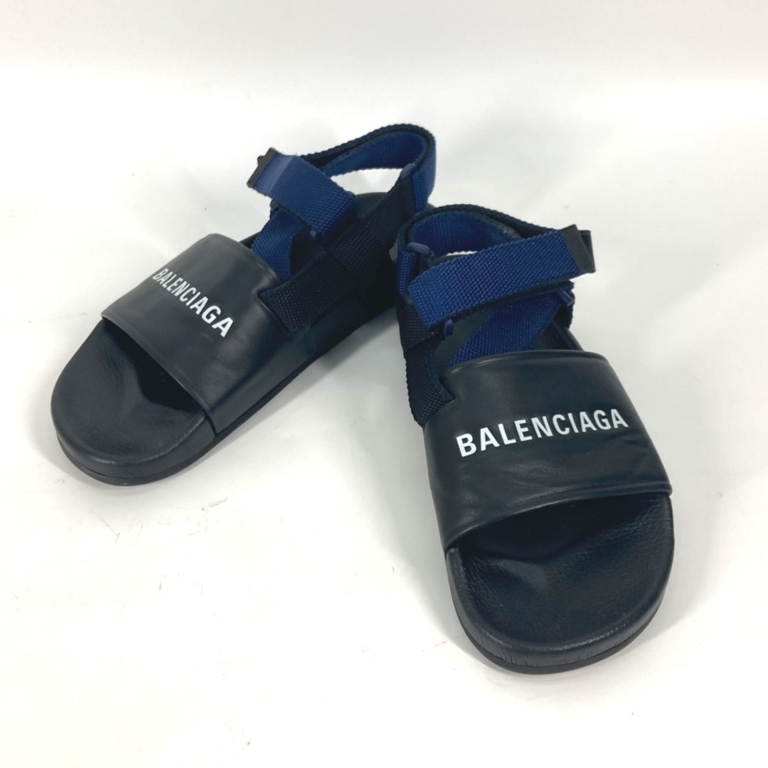 Balenciaga(バレンシアガ)のバレンシアガ BALENCIAGA ベルクロストラップサンダル 506348 靴 シューズ バイカラー サンダル レザー ブラック メンズの靴/シューズ(サンダル)の商品写真