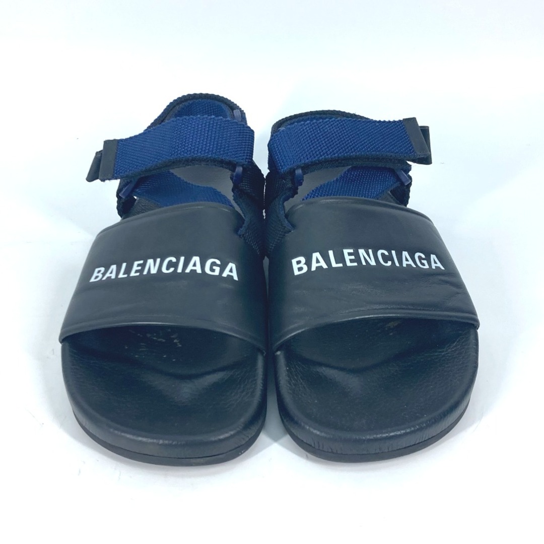 Balenciaga(バレンシアガ)のバレンシアガ BALENCIAGA ベルクロストラップサンダル 506348 靴 シューズ バイカラー サンダル レザー ブラック メンズの靴/シューズ(サンダル)の商品写真