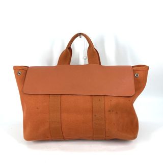 エルメス(Hermes)のエルメス HERMES ヴァルパライソMM カバン ハンドバッグ ポーチ付き トートバッグ キャンバス オレンジ(トートバッグ)