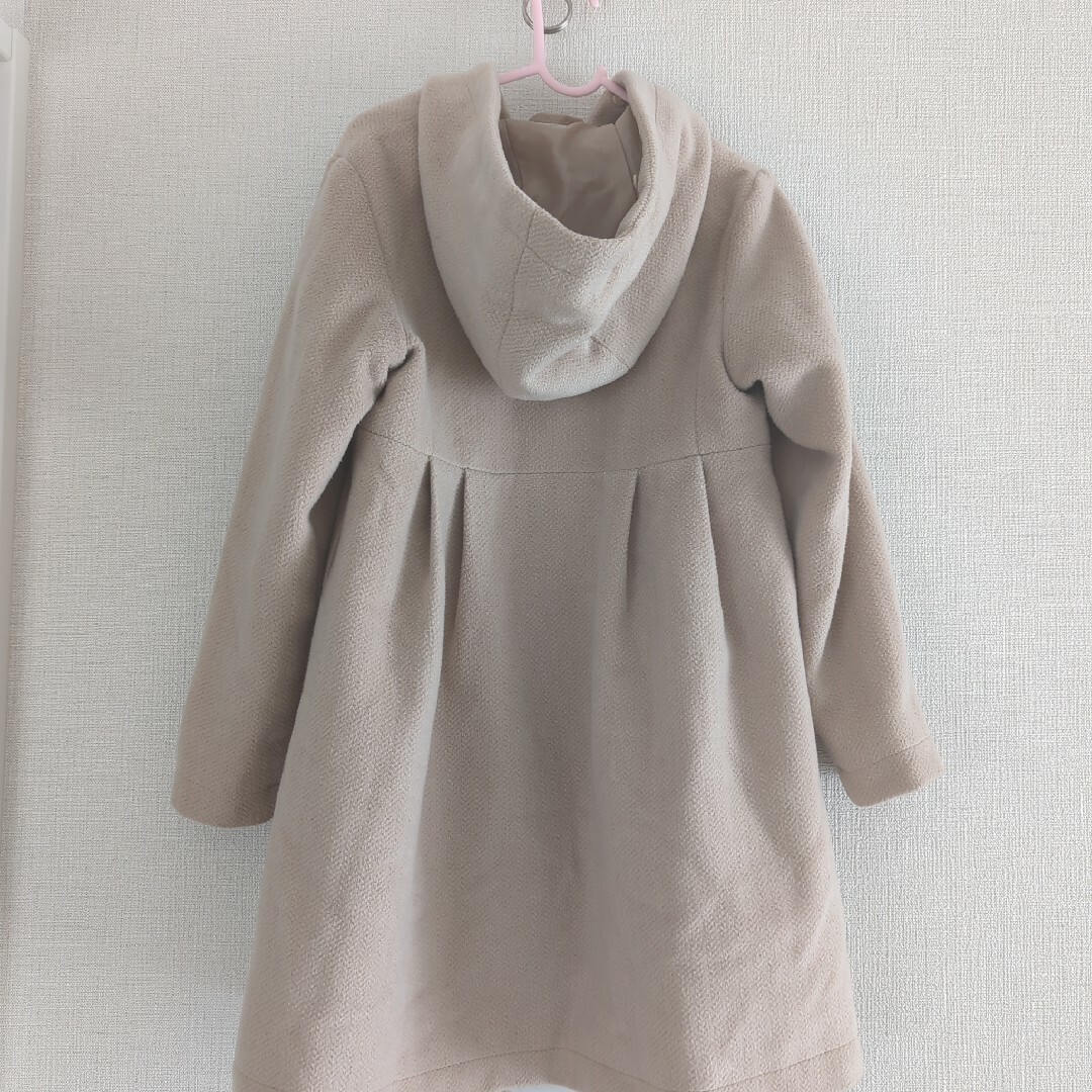 GU(ジーユー)の70%オフセール　GU ジーユー　ウールコート　ベージュ　ベンチコート　120 キッズ/ベビー/マタニティのキッズ服女の子用(90cm~)(コート)の商品写真