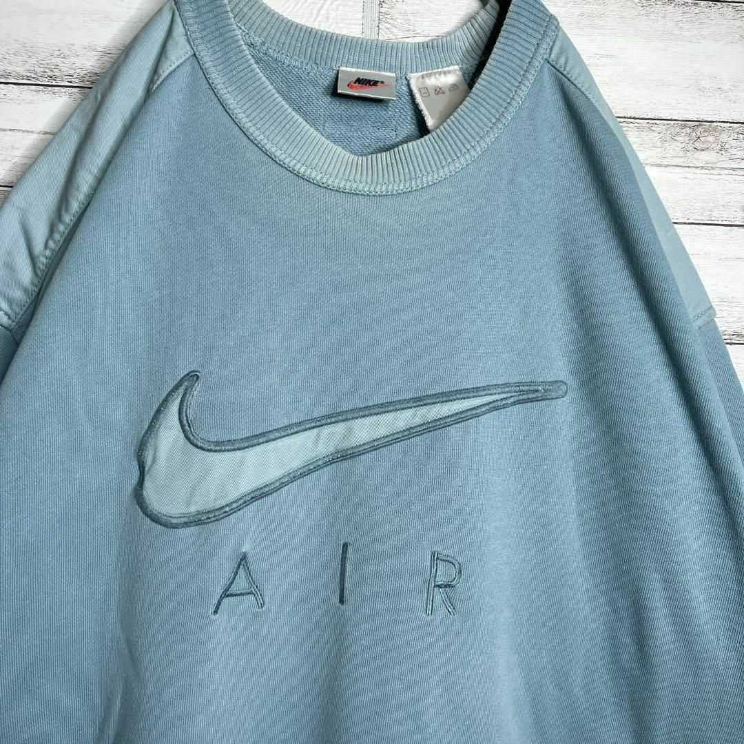 NIKE(ナイキ)の【入手困難!!】ナイキ ✈︎刺繍 ゆるだぼ 白タグ トレーナー 重ね着 メンズのトップス(スウェット)の商品写真