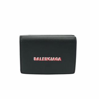 バレンシアガ(Balenciaga)の中古 バレンシアガ BALENCIAGA 594312 レディース 三つ折り財布 ブラック レザー(財布)